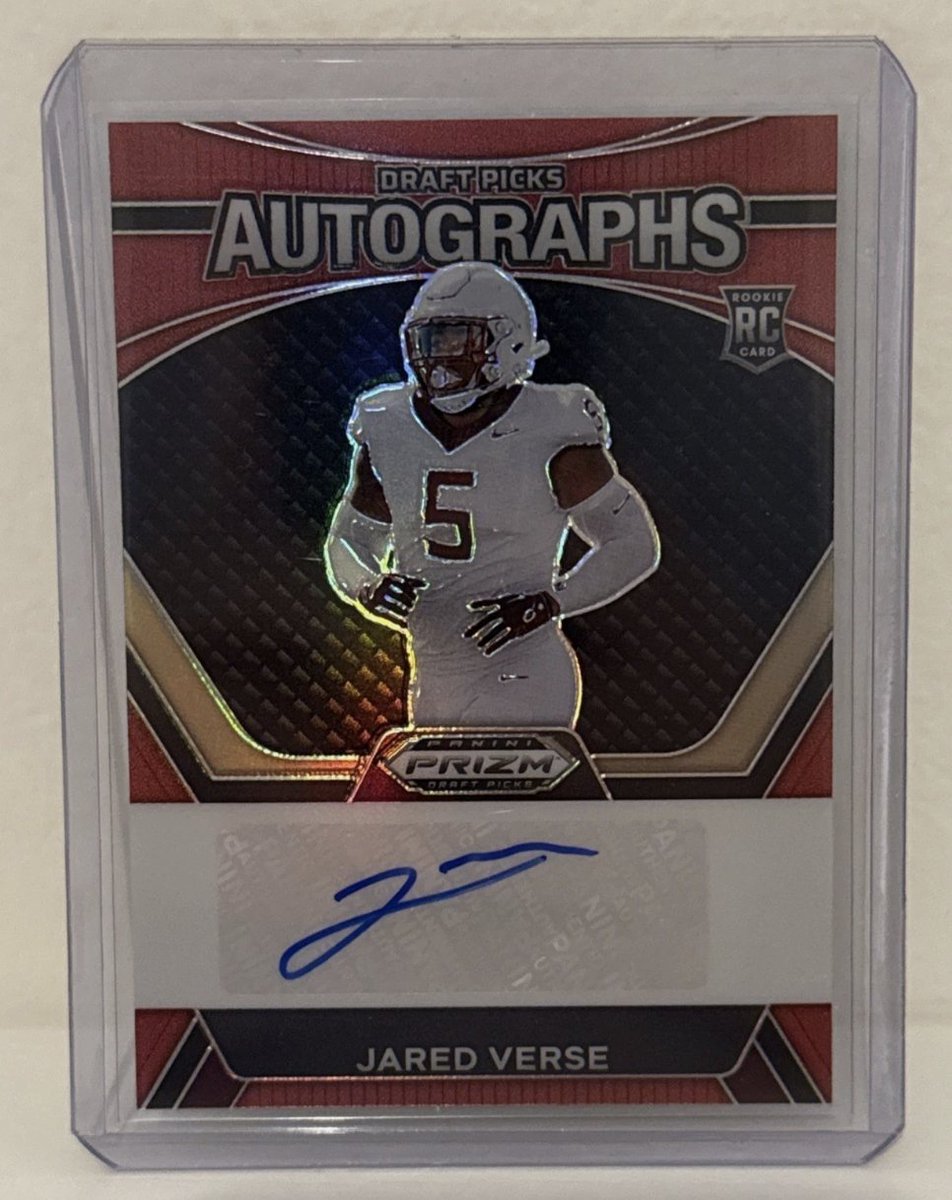 Jared Verse signed rookie card giveaway!

Follow @footballbynikko &amp; <a href="/LAFBNetwork/">LAFB Network</a>
Like this post
Repost it
Comment your favorite Ram

Winner announced this Saturday before the Texans game, don’t miss out.