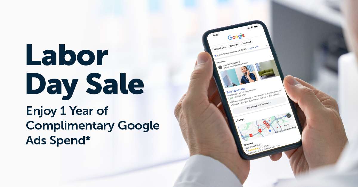 ChiroMatrix's tweet image. Labor Day Sale Extended! Dominate your Market📣
Sign up & get 1 Year Free of Google PPC Ad Spend.
bit.ly/45Vtdod