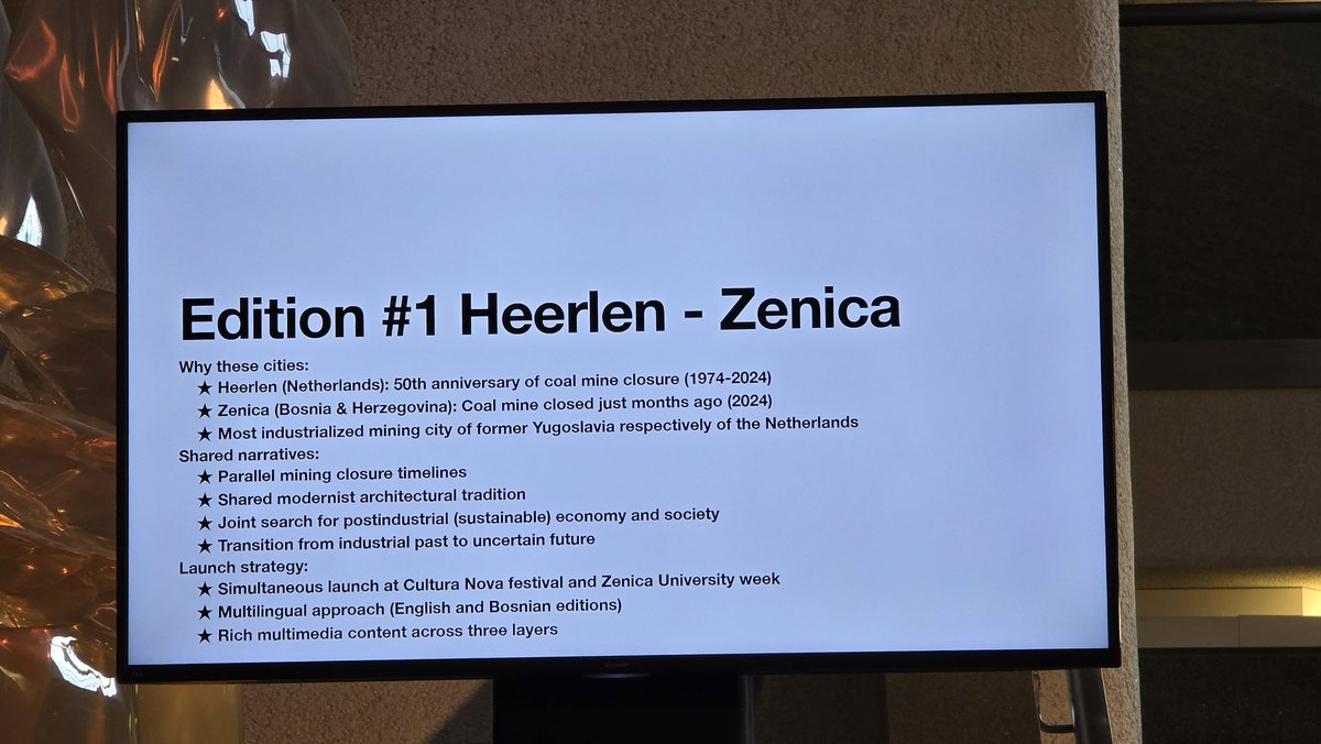 bosnolog's tweet image. ANTI-CITY GUIDE: Kako je jedan Nizozemac prepoznao Heerlen u Zenici

U proteklih nekoliko dana, bio sam na studijskom putovanju u Heerlen, na poziv Mauricea Hermansa i njegovih saradnika u projektu "Anti-City Guide". Želio nam je pokazati iskustva postindustrijalizacije 🧶🧵