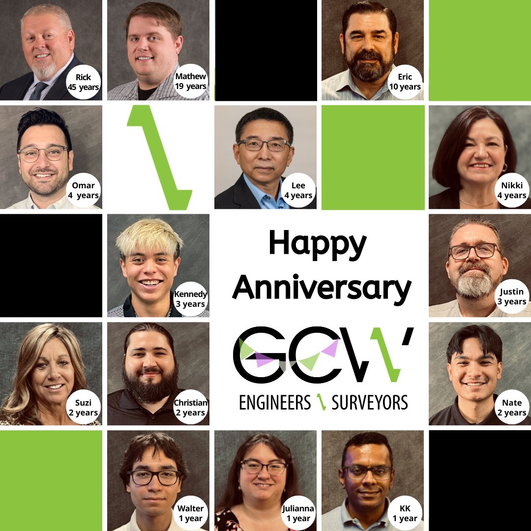 We’re proud to recognize our GCW team members celebrating work anniversaries this September! Thank you for all that you do!
#LifeAtGCW #GCWEngineering #WorkAnniversary