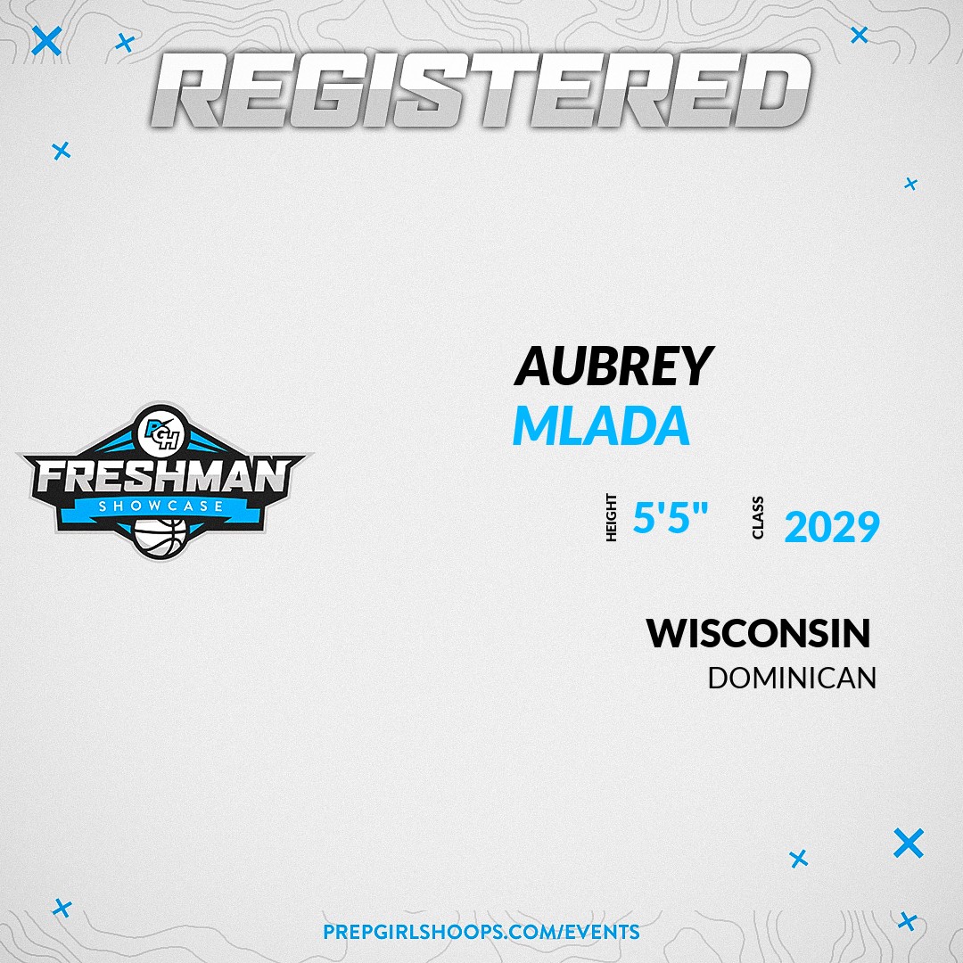 PGHWisconsin's tweet photo. Welcome Class of 2029 Aubrey Mlada (@aubrey_mlada ) of Dominican HS to the @PGHWisconsin Showcase @ Community First Champion Center. 

🔥🏀 #PGHFreshmanShowcaseWI 🏀🔥

Register NOW! 👇  
https://t.co/5XBQjwICzB https://t.co/AX3XXfuazo