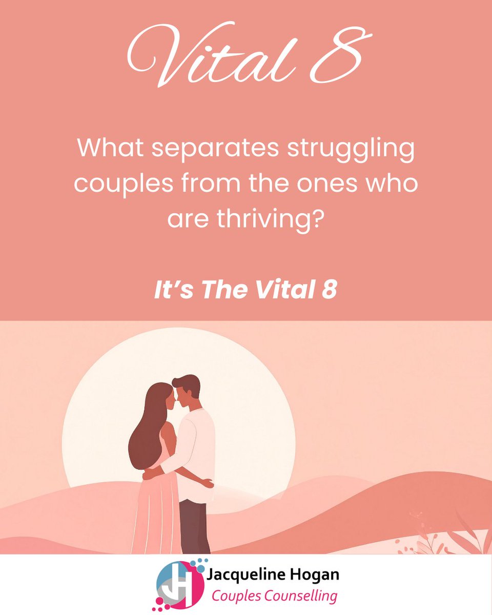 jacquihogan12's tweet photo. #1 of the Vital 8 for your relationship is: "Handle Small Things Early" Ask yourself: Do we raise small issues early, before they turn into bigger problems?"

Learn more about the Vital 8 on my website.

#couplestherapy 
#marriagecounselling
#vital8 https://t.co/g4TsH2SE8j
