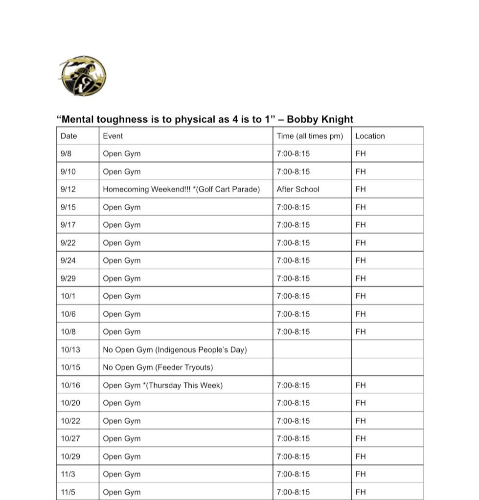 This is my schedule for this upcoming fall ball season! Additionally, I will be attending the Waukegan Sunday league too. Reach out to me or my coach for more information 

Josh Feinzimer
Phone: 847-986-3100
Email: jfeinzimer@d127.org