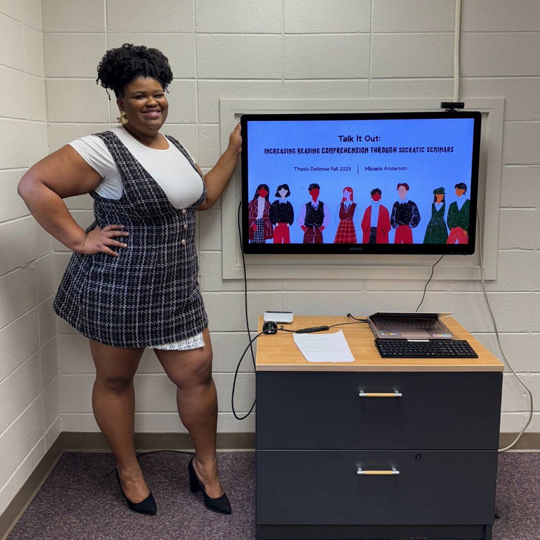 🎉 Congrats to Mikaela Anderson, 4th-year School Psych PhD student, on successfully defending her thesis today! Her master’s project explored boosting reading comprehension through Socratic seminars, an innovative way to support student engagement &amp; outcomes👏🩷