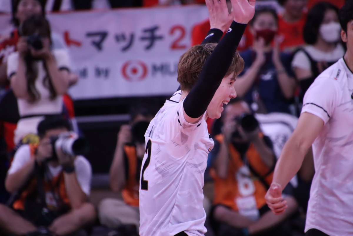 mra_Ran's tweet photo. 喜び方の癖が強い🤣🤣

2025.09.02
#エムットマッチ2025
#バレーボール男子世界選手権壮行試合
#バレーボール男子日本代表 
#髙橋藍 選手 https://t.co/dChkm2ZkQl