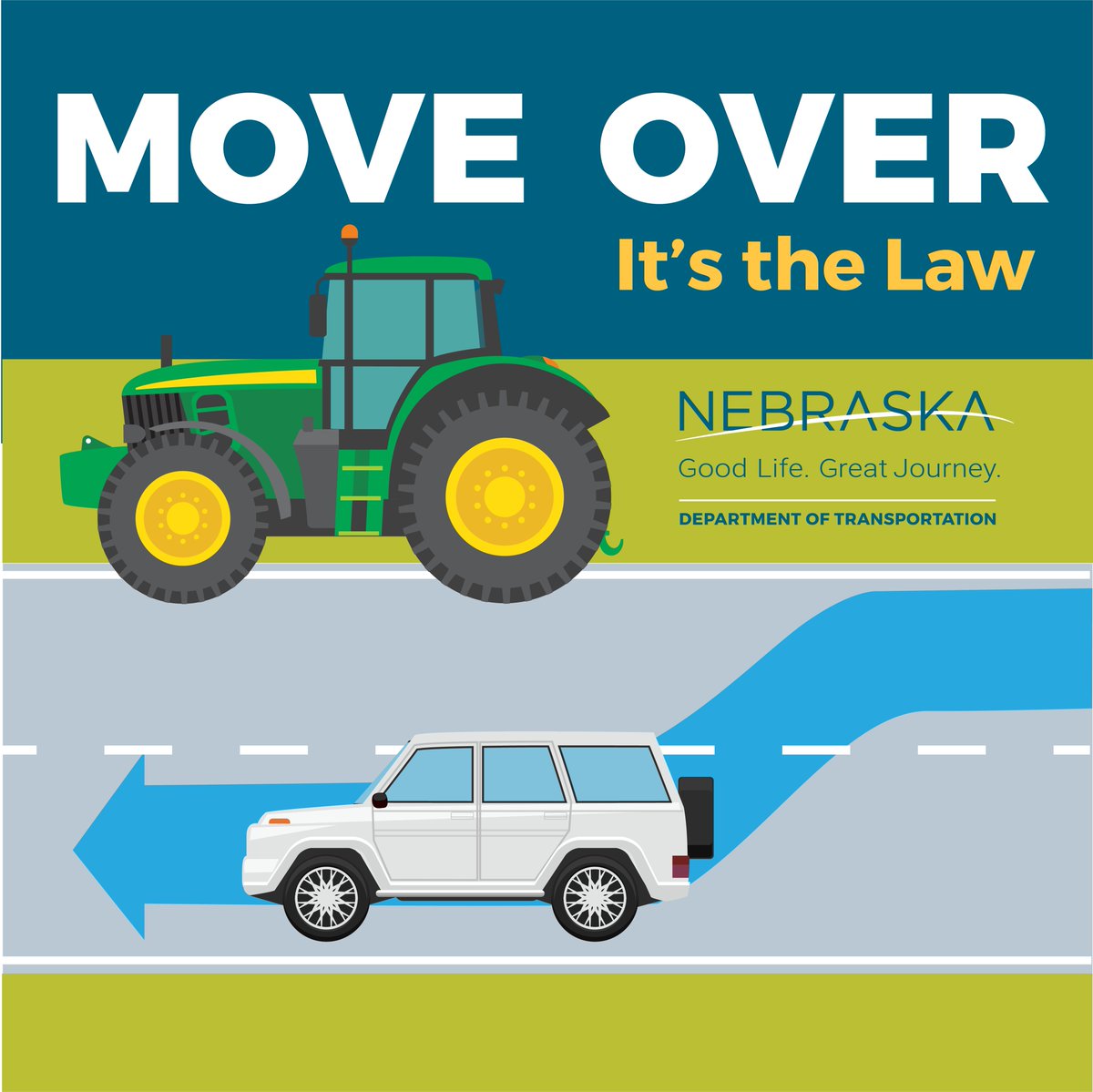 ICYMI: A big change is coming to Nebraska’s move-over law Wednesday, Sept. 3. Read about it at ndot.info/lb530