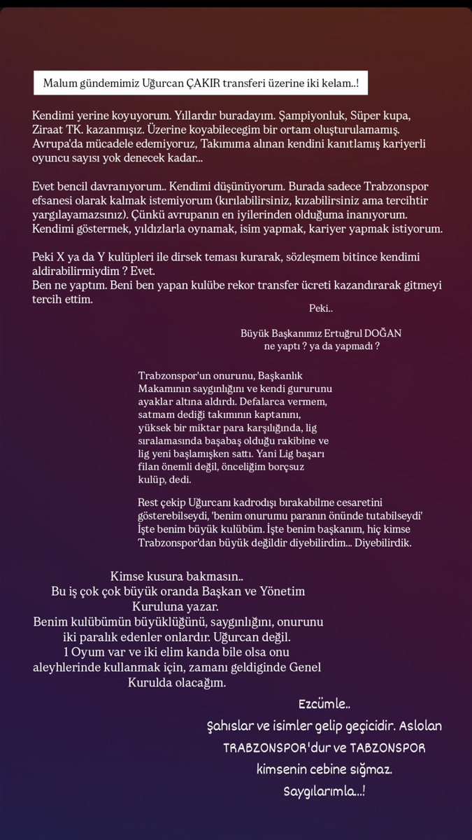 Emr615506's tweet photo. #trabzonspor #uğurcancakır #ErtuğrulDoğanİstifa #istifa #TrabzonsporKongreye #onurumuzayaklaraltında https://t.co/08tHYu4xMj