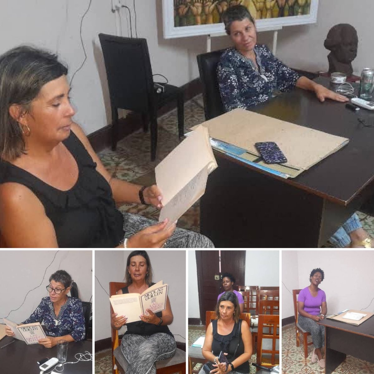 CPLL Camagüey (@librocamaguey) on Twitter photo ✨️ La Casa de la Poesía de #Camagüey acogió otra sesión del espacio Punto de luz, conducido por la escritora Yoandra Santana Perdomo.
🗣 La también escritora Griselda Rodríguez fue la invitada. 🎶 Aderezado el encuentro con las notas de la solista Yisel López.
#CubaEsCultura ✨️ La Casa de la Poesía de #Camagüey acogió otra sesión del espacio Punto de luz, conducido por la escritora Yoandra Santana Perdomo.
🗣 La también escritora Griselda Rodríguez fue la invitada. 🎶 Aderezado el encuentro con las notas de la solista Yisel López.
#CubaEsCultura