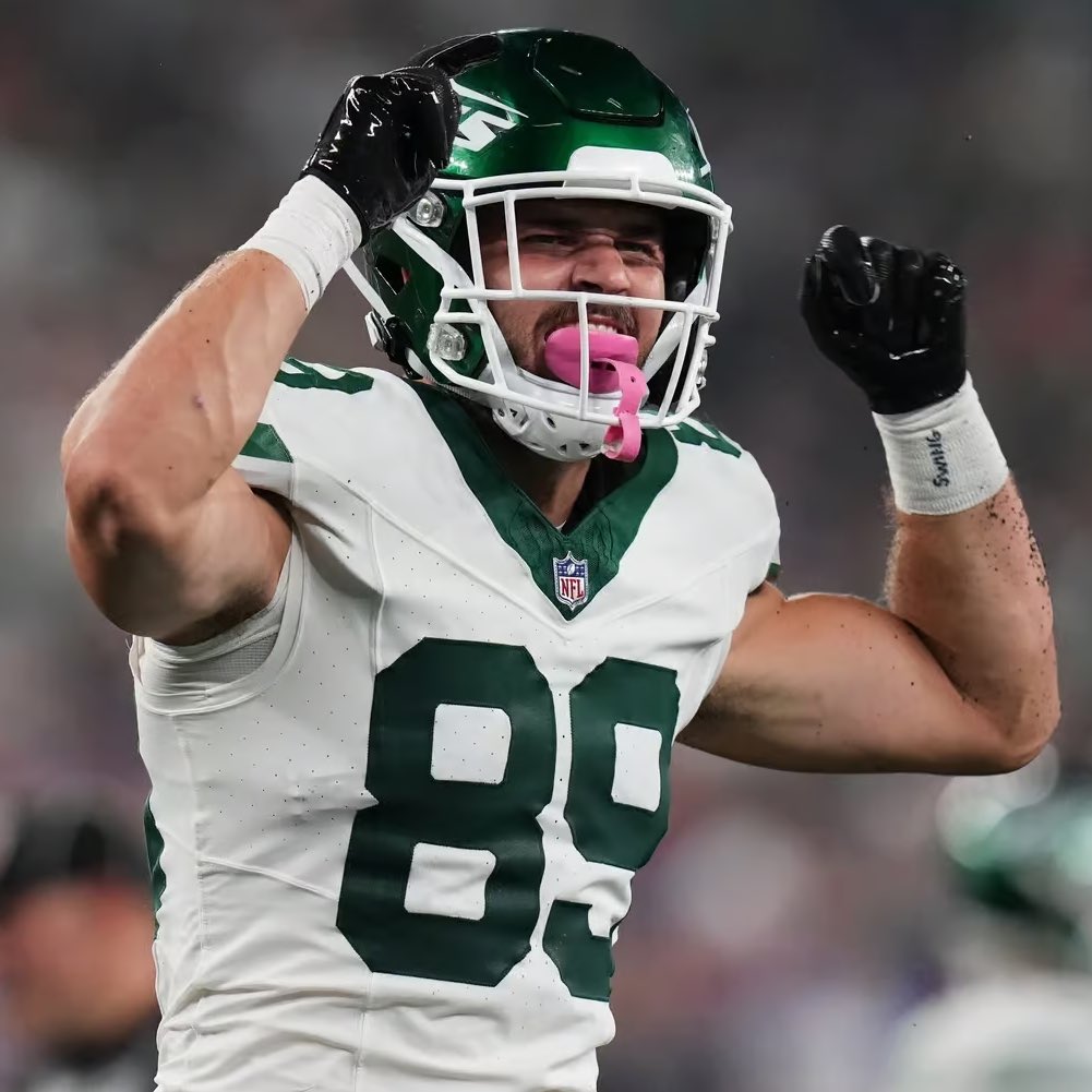 SleeperJets's tweet photo. Jeremy Ruckert is listed as the starting TE over Mason Taylor on the Jetsโ unofficial Week 1 depth chart. https://t.co/nx9NXZxhZP