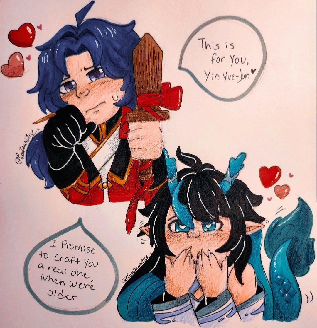 Better late than never 🥹💚❤️♡Day 5 - Childhood friends🗡🍁🐉
 #RenhengWeek #RenHeng