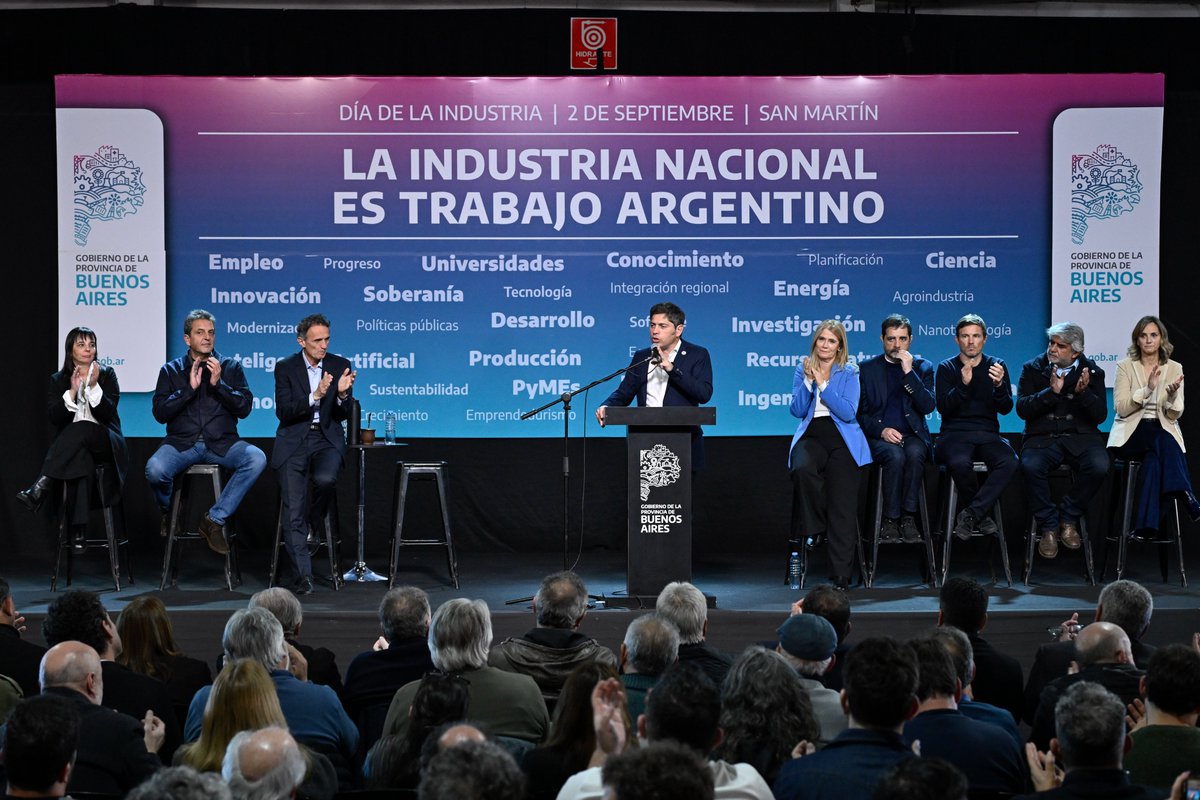 Este 7 de septiembre, con la boleta de #FuerzaPatria, tenemos la oportunidad de poner la primera piedra para la construcción de una Argentina distinta: con industria, ciencia, trabajo y soberanía.