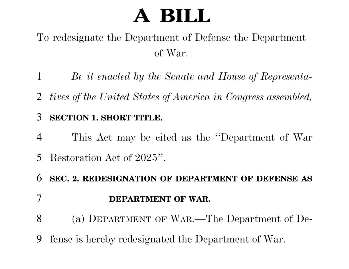 Mike Lee just introduced this bill so it doesn’t seem so strange when Pete Hegseth starts attacking various countries and our own cities.