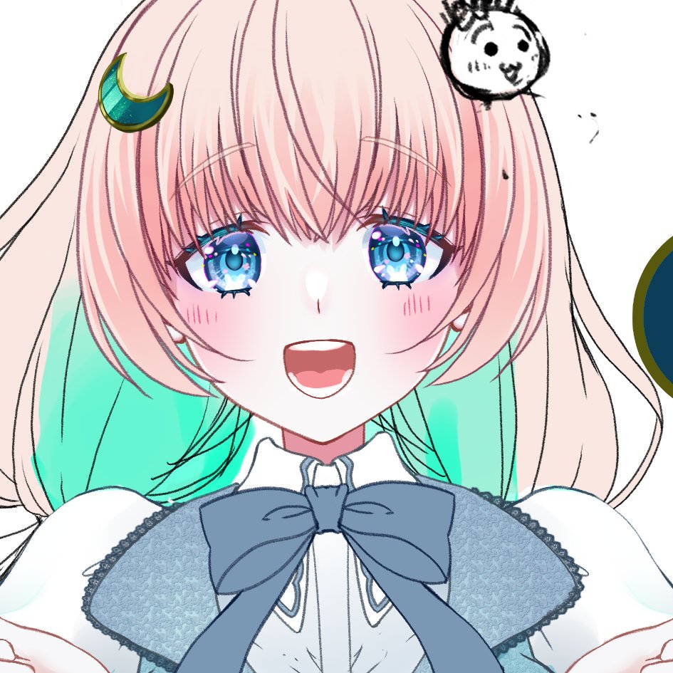 そうそう！
今日は別の絵を描いてたからあまり進んでないのだけど、Ｌｉｖｅ２Ｄ練習用モデルここまでできました～♪