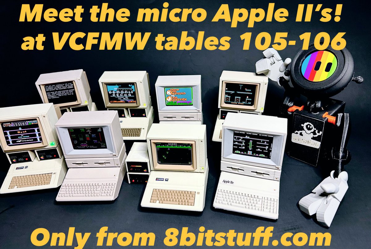 8bitstuff’s amazing products, only at VCFMW! Don’t miss it!

VCFMW20 - Sept 13-14, 2025 in Schaumburg, IL 
Show hours at 9AM-10PM Saturday and 9AM-3PM Sunday