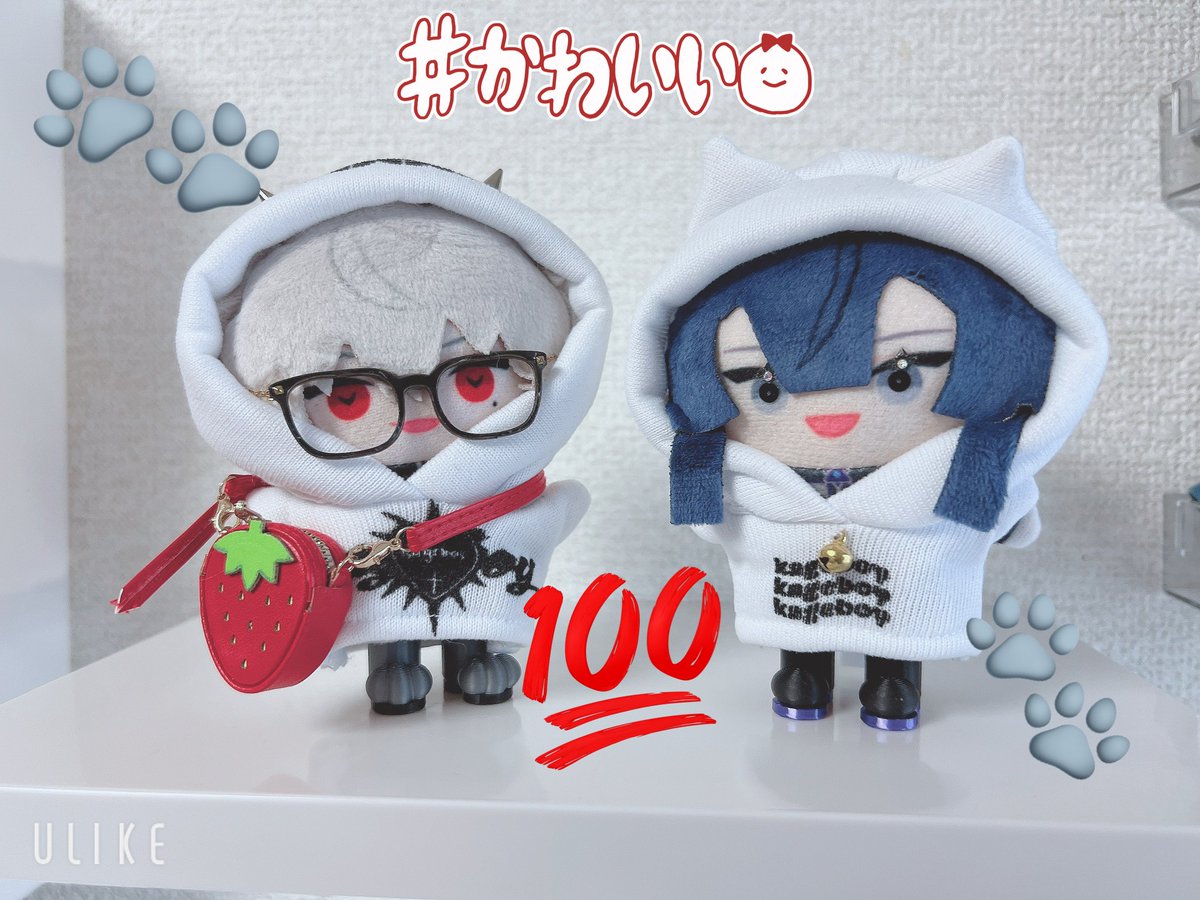 k❤︎　ぬい　衣装 ✿20cm✿冥府の三頭犬 ピンク ぬいぐるみ服 6点セット 獣型