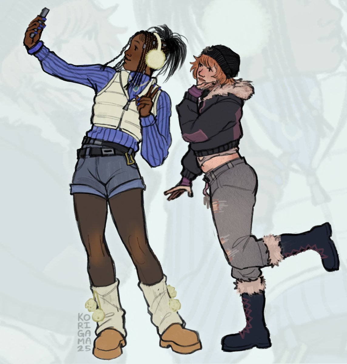 I drew <a href="/teethjarz/">teethz🦷comms full!</a> Taurie contest outfit with a lil winter one I made for Orela :))). I hope u like it!!!

#DeadbyDaylight #dbdcosmeticcontest #orelarose #dbd #TaurieCain #art #dbdfanart