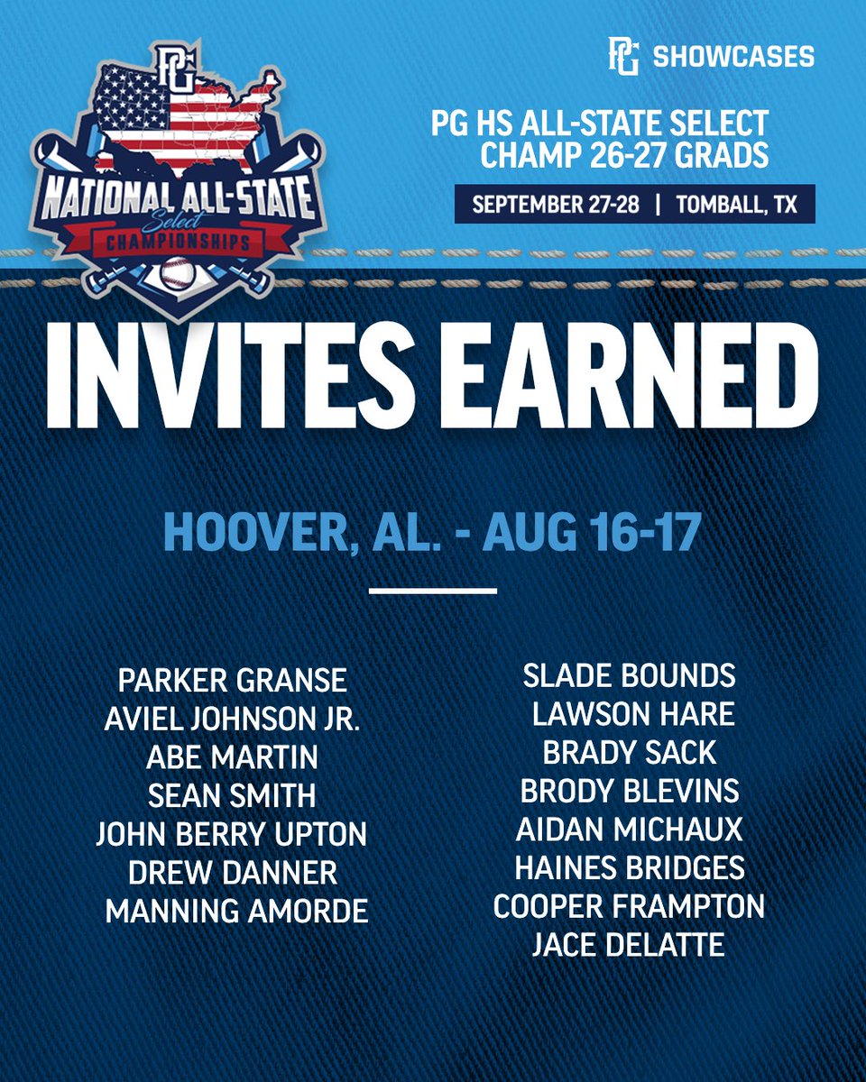 These players have earned their invites to attend the 2025 National All-State Select Championships‼️🔥 #InviteEarned