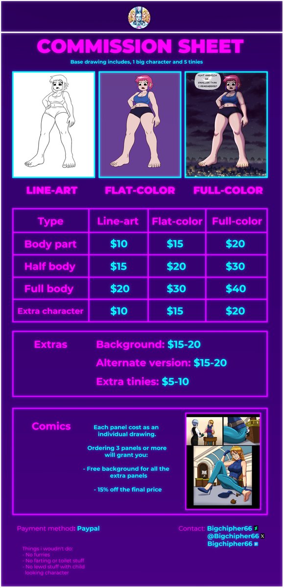 Bigchipher66 - COMMISSIONS OPEN tweet media