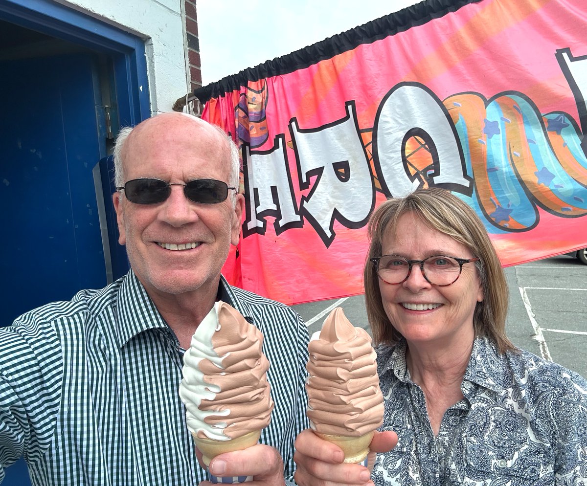 Last creemee of the season at Dan and Whits in Norwich on its 70th anniversary.