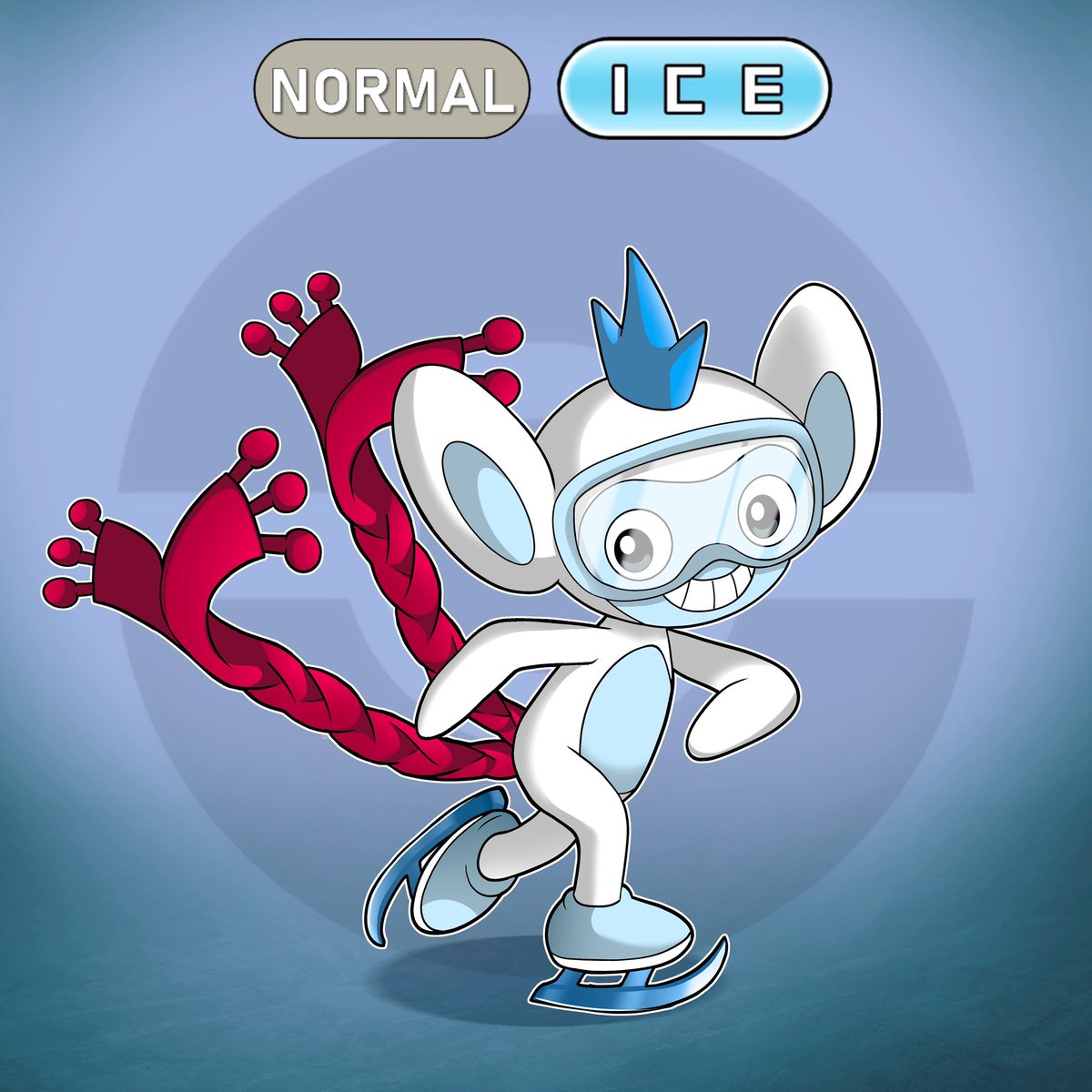 PKCryokinesis's tweet photo. This is Tuntrascarf, the first normal/ice type mon and my submission for the #FT500 tournament! Its an evolution for a regional form ice type aipom I doodled!
Tuntrascarf=Tundra + Tetra + Scarf
I got the art comissioned by santana_drawings on instagram!
@n0rtist #Fakemon #Pokemon https://t.co/zaZp7PY0tU