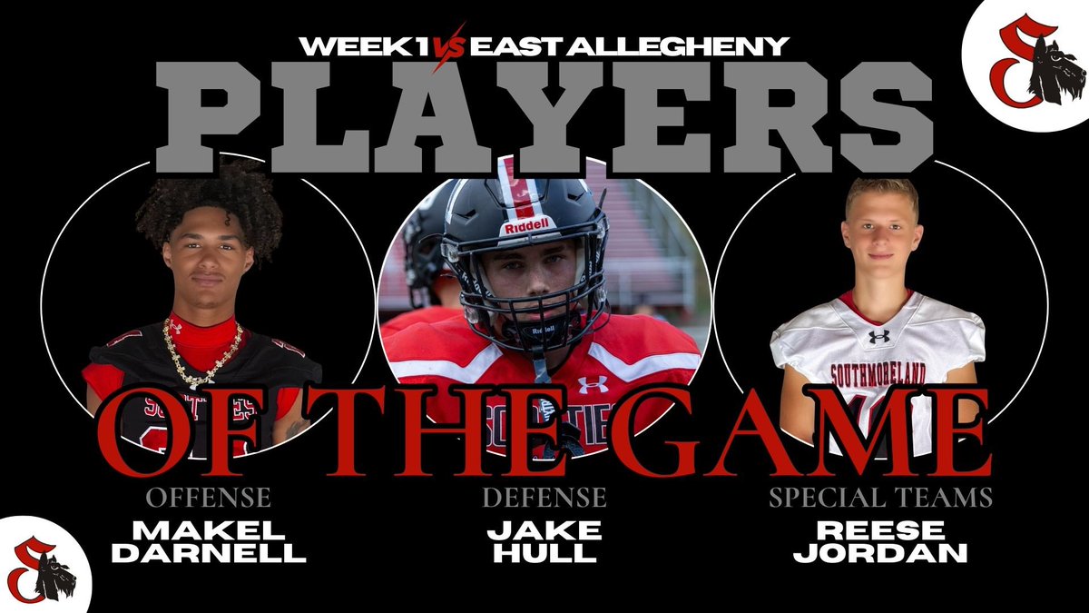 🔴Scottie Nation ⚫️

Help us congratulate our Week 1 Players of the game and Scout Players of the Week #CULTURE