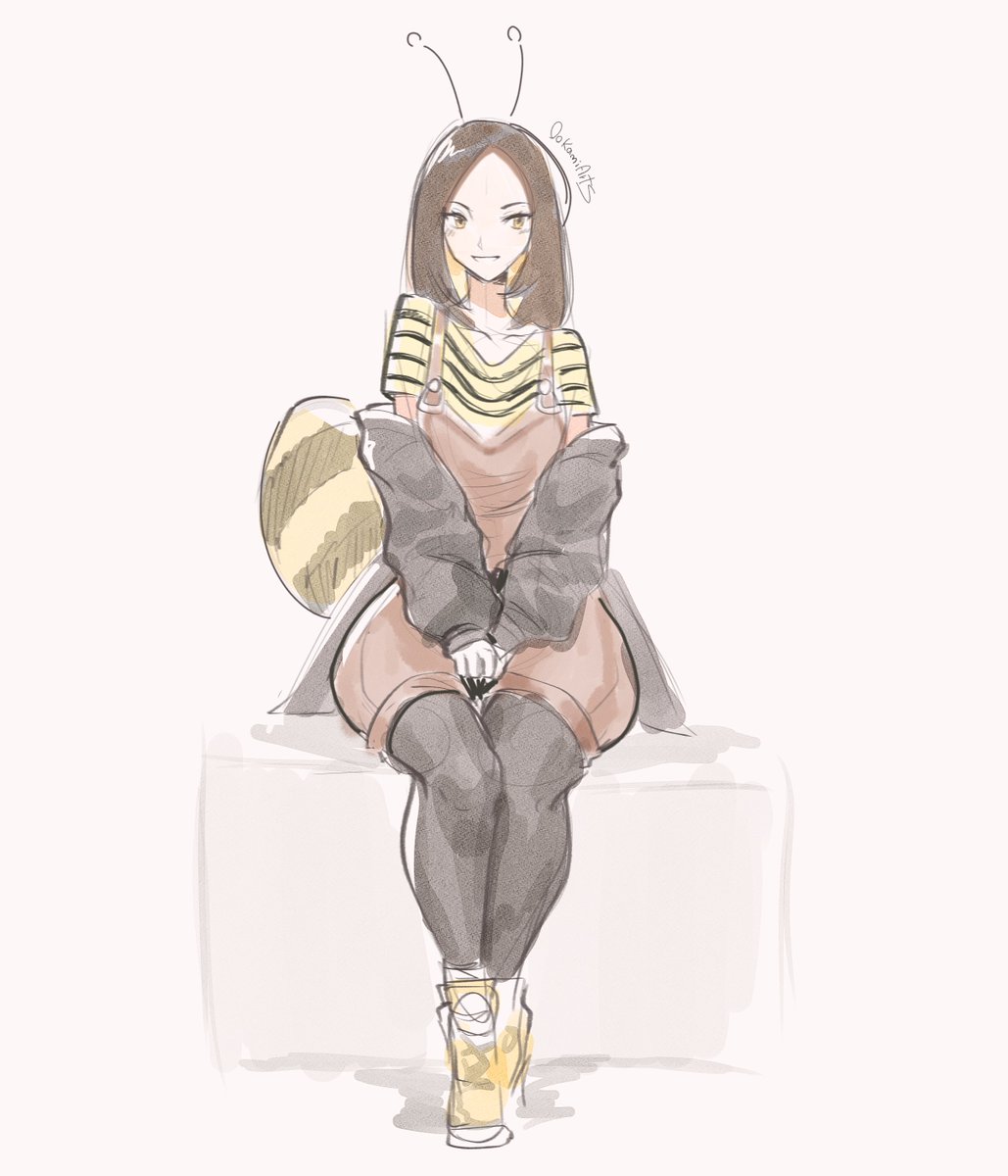 Alexa_0okami's tweet photo. Lil fanart for @Kemichuu_  🐝 https://t.co/PbRaB79lyE