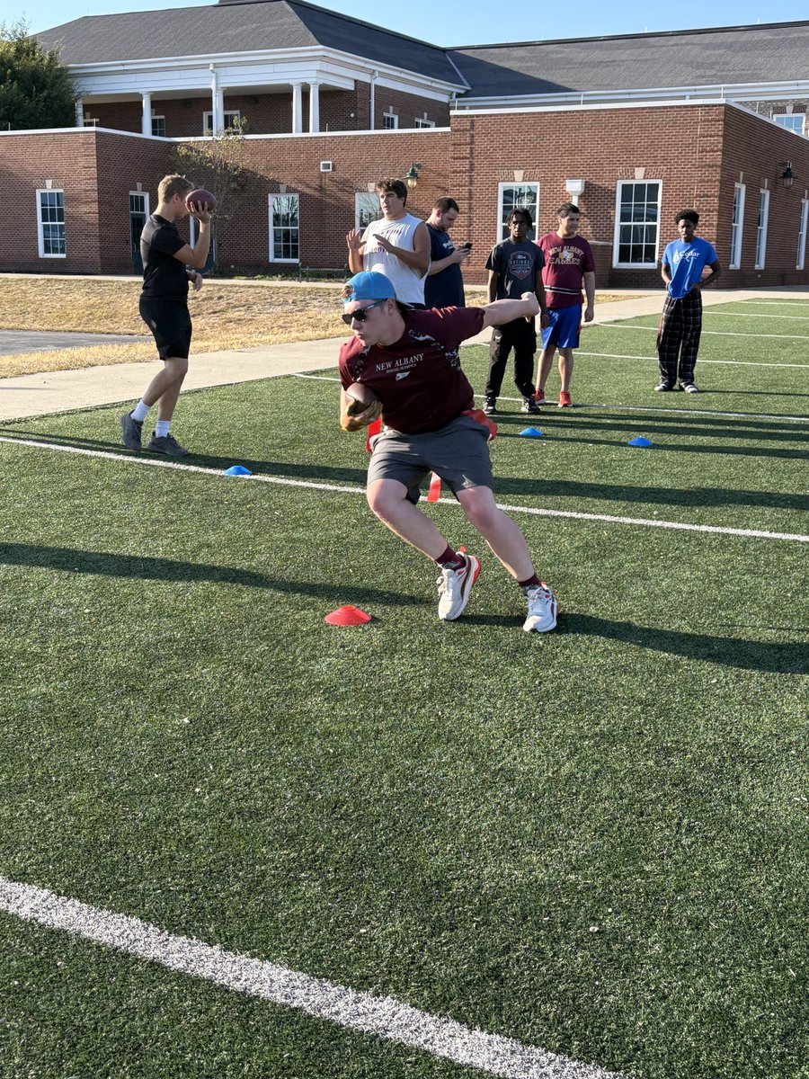 When the <a href="/NewAlbanyFB/">New Albany Football</a> program needs a boost or a pick me up the New Albany Special Olympic Flag Football team comes to the rescue. The guys did a great job coaching, mentoring, and playing.
