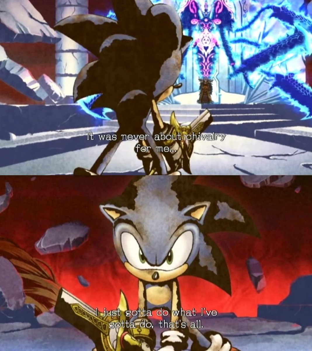 Hi, black knight fan here

The only thing Sonic learns in Black Knight is how to use a sword lol

he was not interested in chivalry