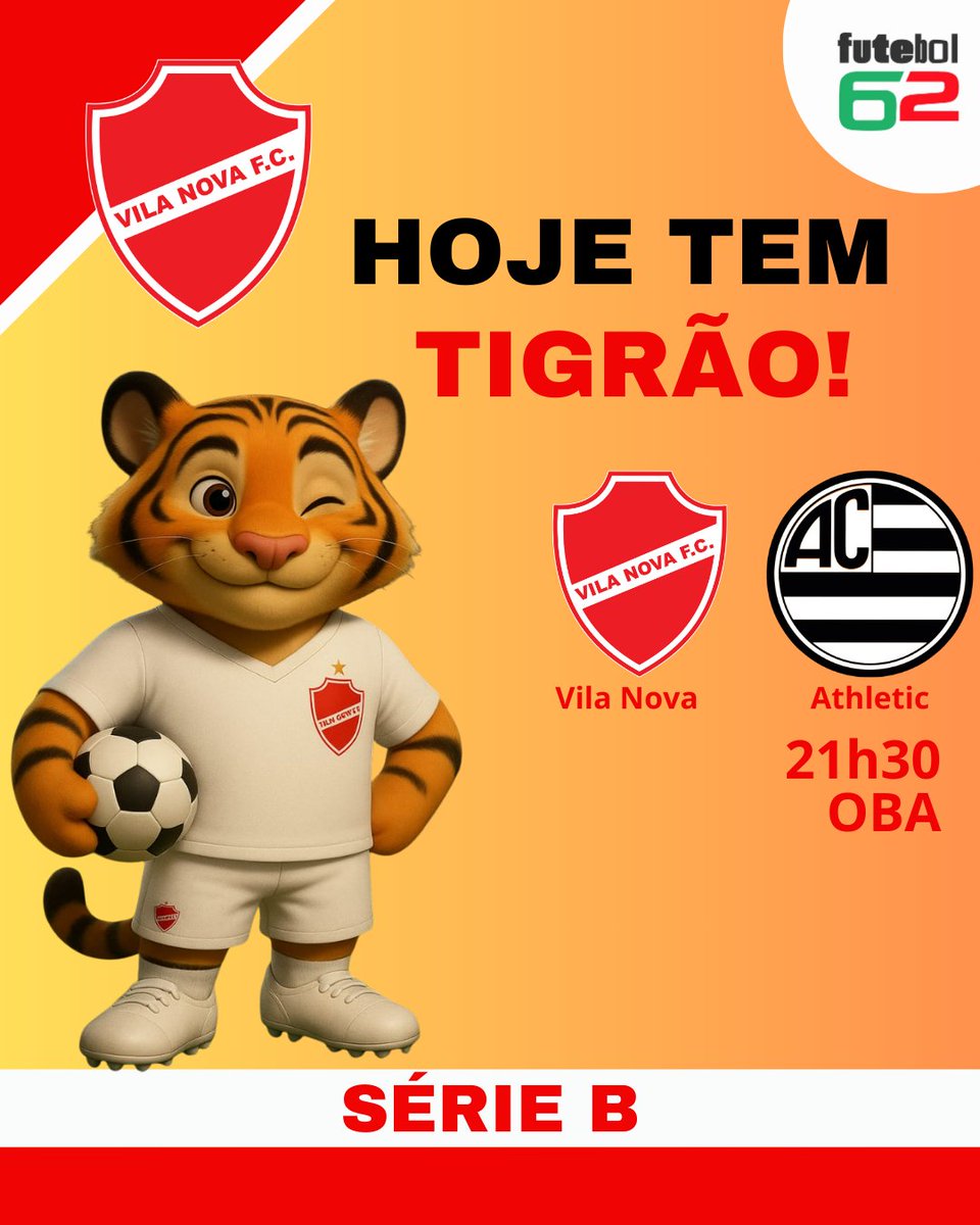 O <a href="/VilaNovaFC/">Vila Nova F.C.</a> pega o Athletic nesta segunda, às 21h30, no Onésio Brasileiro Alvarenga. O confronto é válido pela 25ª rodada do Campeonato Brasileiro da Série B de 2025.