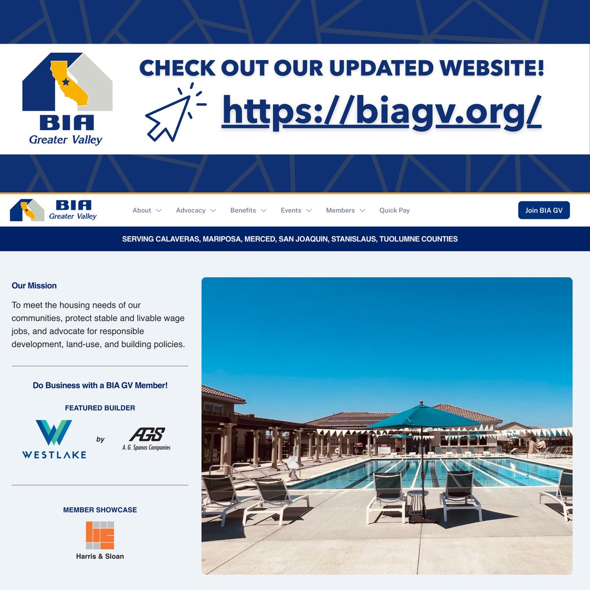 Dear Valued Members,
 
We are excited to announce that we have just launched our newly updated and modernized BIA GV website!
 
We invite you to visit our website and look for yourself at: biagv.org
