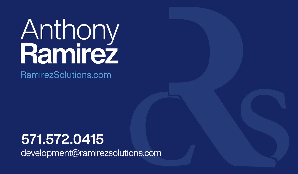 NOW BOOKING CLIENTS for the Fall and Winter. If you need Logos, Print Materials, Website Maintenance, New Website, Hosting, Social Media Marketing, Google Marketing, Search Optimization - we have done it all with EXCELLENCE. DM Me or Visit ramirezsolutions.com
