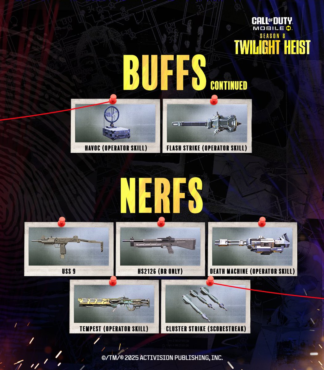Get operation ready with the latest Patch Notes  Season 8: Twilight Heist goes live in 24 hours!