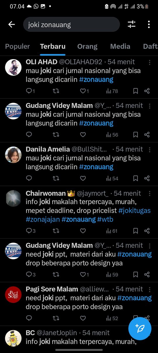 ghlato's tweet photo. ya ampun orang kok pada jahat bgt ya nyampah di ht begini😭 gausah dikomen guys para BA joki tugas #zonauang https://t.co/IID0TYbYbn