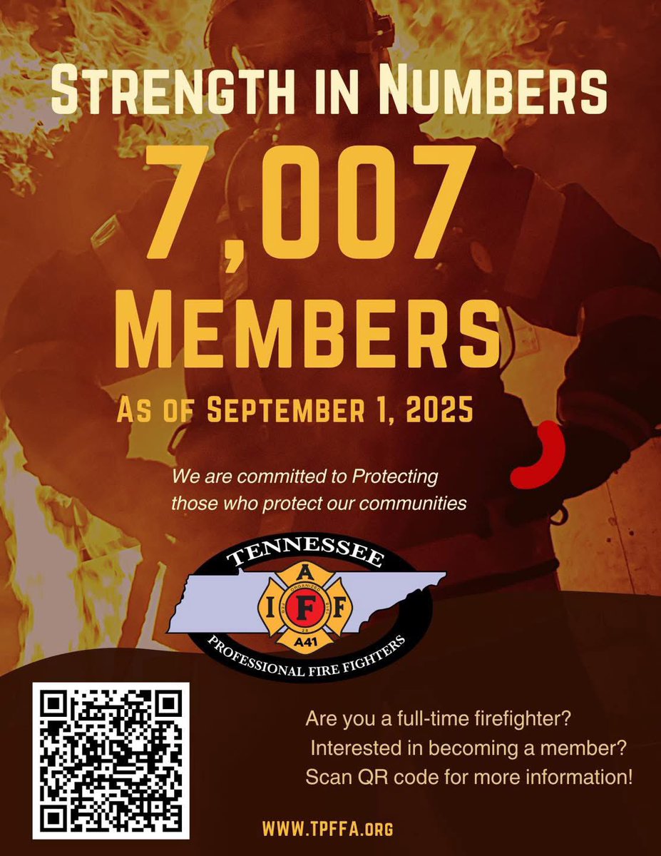 7,000 members and growing! We thankful for the work our members do around this great state each and every day! #TNBravest