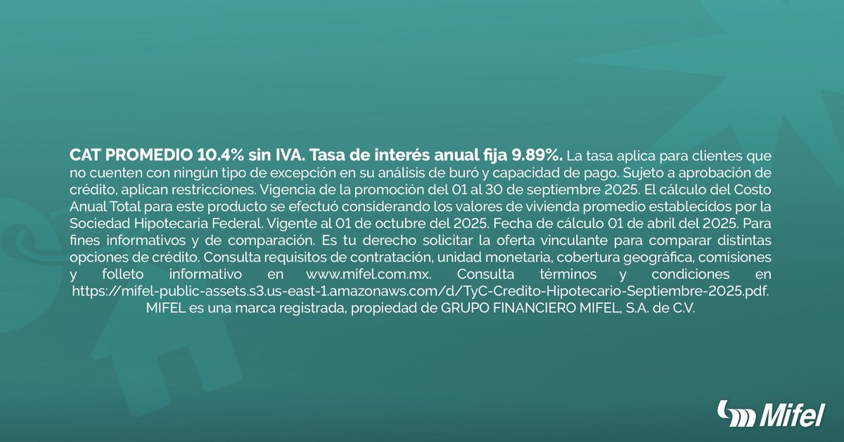 Construir tu futuro comienza con sentirte seguro. 🏠

En Mifel tenemos tu crédito hipotecario con asesoría personalizada.

#Mifel #Hipotecario #casa #parati