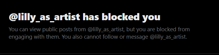 eclipticzer0's tweet photo. Anyone who sees this, do not ask her for a commission; she steals others' art and uses AI to make her own. Also, she SELLS THAT AI ART TO PEOPLE, and she blocked me and anyone who says she uses AI or steals shit, so uh ye. thats it uh ye  #aiartist @lilly_as_artist https://t.co/ly9N8foizd