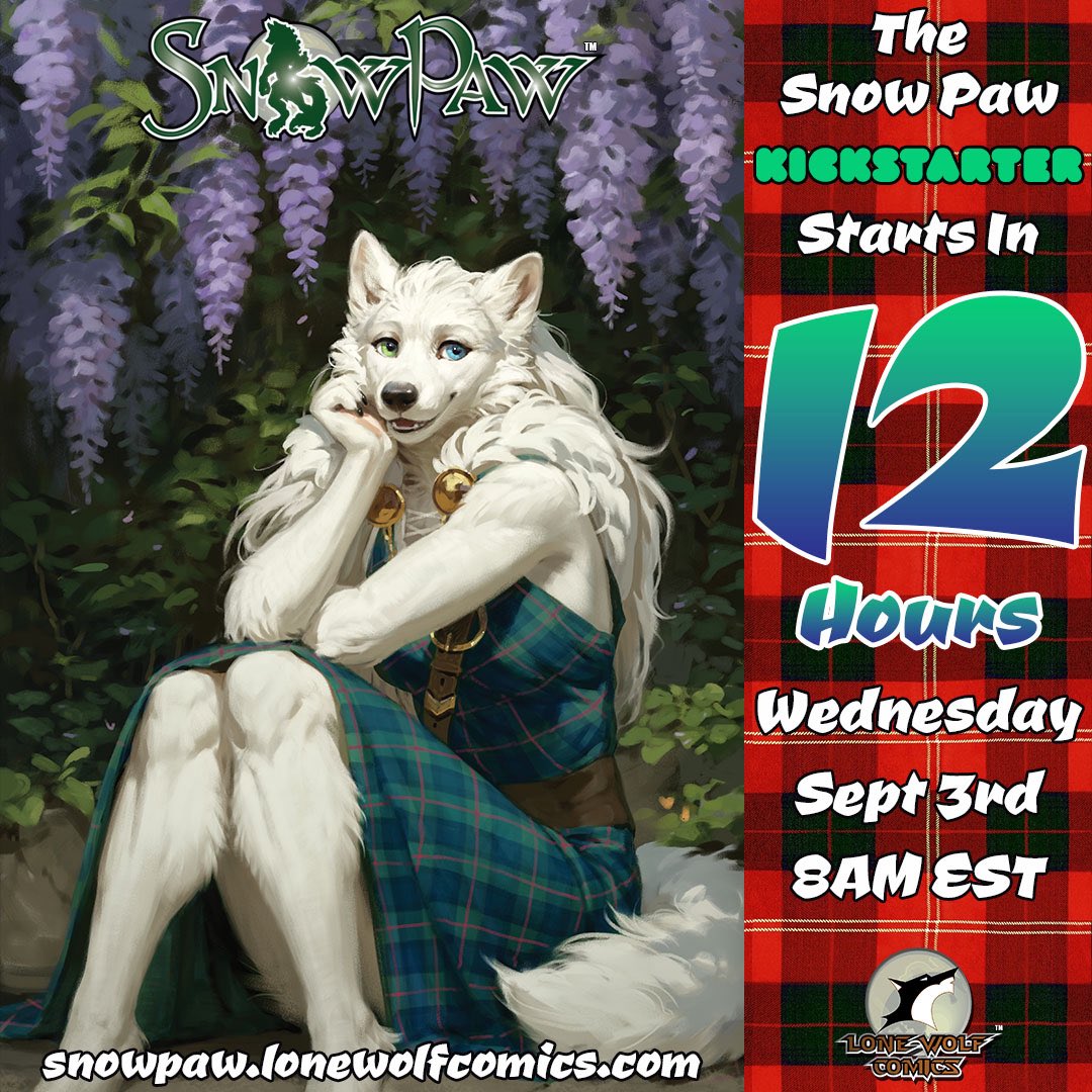 LoneWolfComics's tweet image. The #SnowPaw #1-4: 19th Century #Scottish Female #Werewolf #Fantasy launches tomorrow, September 3rd at 8AM EST!

Join the #WolfPack by visiting snowpaw.lonewolfcomics.com
Featured art by @AlsaresLynx!

#comicbook #ScottishLore #werewolves #werelion #fantasy #LoneWolfComics