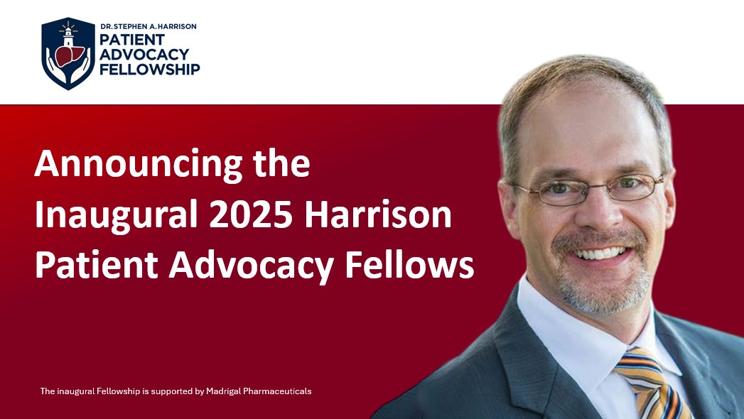 Today, Fatty Liver Foundation proudly announces the Inaugural 2025 Dr. Stephen A. Harrison Patient Advocacy Fellows.

From a highly competitive pool of applicants across the U.S., Canada, the U.K., and the EU, twenty remarkable Fellows have been selected to carry forward Dr.