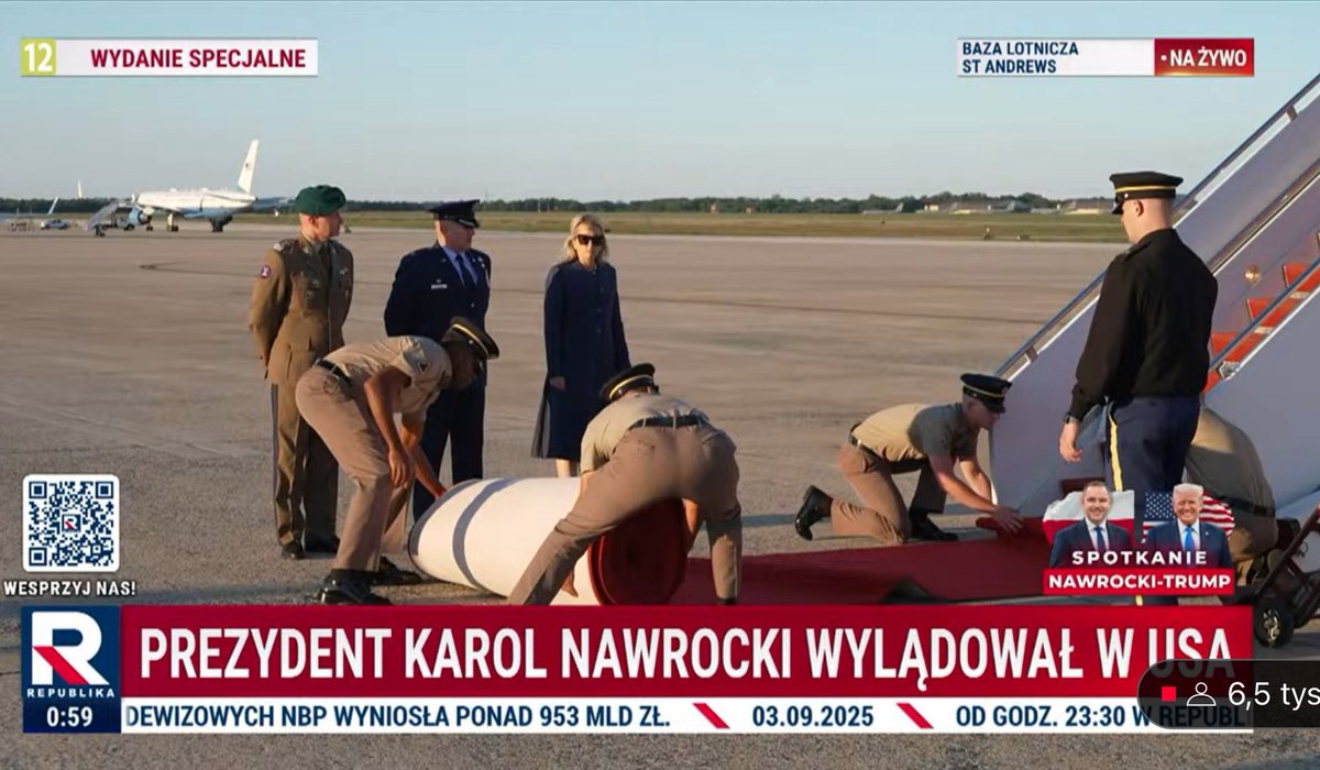 Rozumiem, że salon tutaj również zawyje, bo Amerykanie rozłożyli czerwony dywan dla przywódcy państwa?