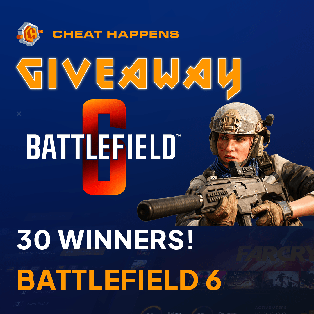 cheathappens's tweet image. 🚨 This month, one winner every single day will get Battlefield 6: Phantom Edition or ANY $100 game they choose.
One win per day. Will it be you?

🎮 Enter now: cheathappens.com/giveaway092025…
 
#CheatHappens #Battlefield6 #Tier7Only #GameGiveaway