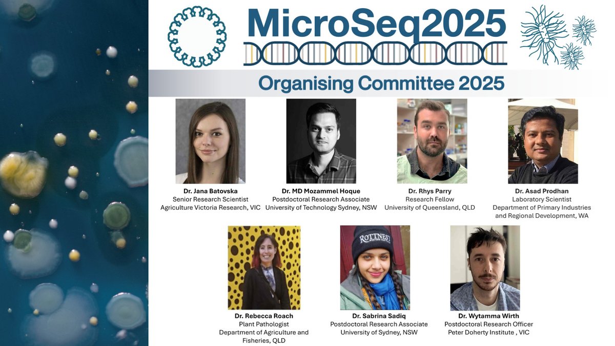 Microseq_ASM's tweet photo. Your #MicroSeq2025 committee - @mozztacular, @Asad_Prodhan, @RoyalFizzbin, @mozammel47 , @wytamma, Rebecca Roach, and @RhysHParry - are all here and ready to go! 🫡

Please feel free to reach out to any of us w/ questions or concerns at any time ♥️ https://t.co/ZiQmOyxWcd
