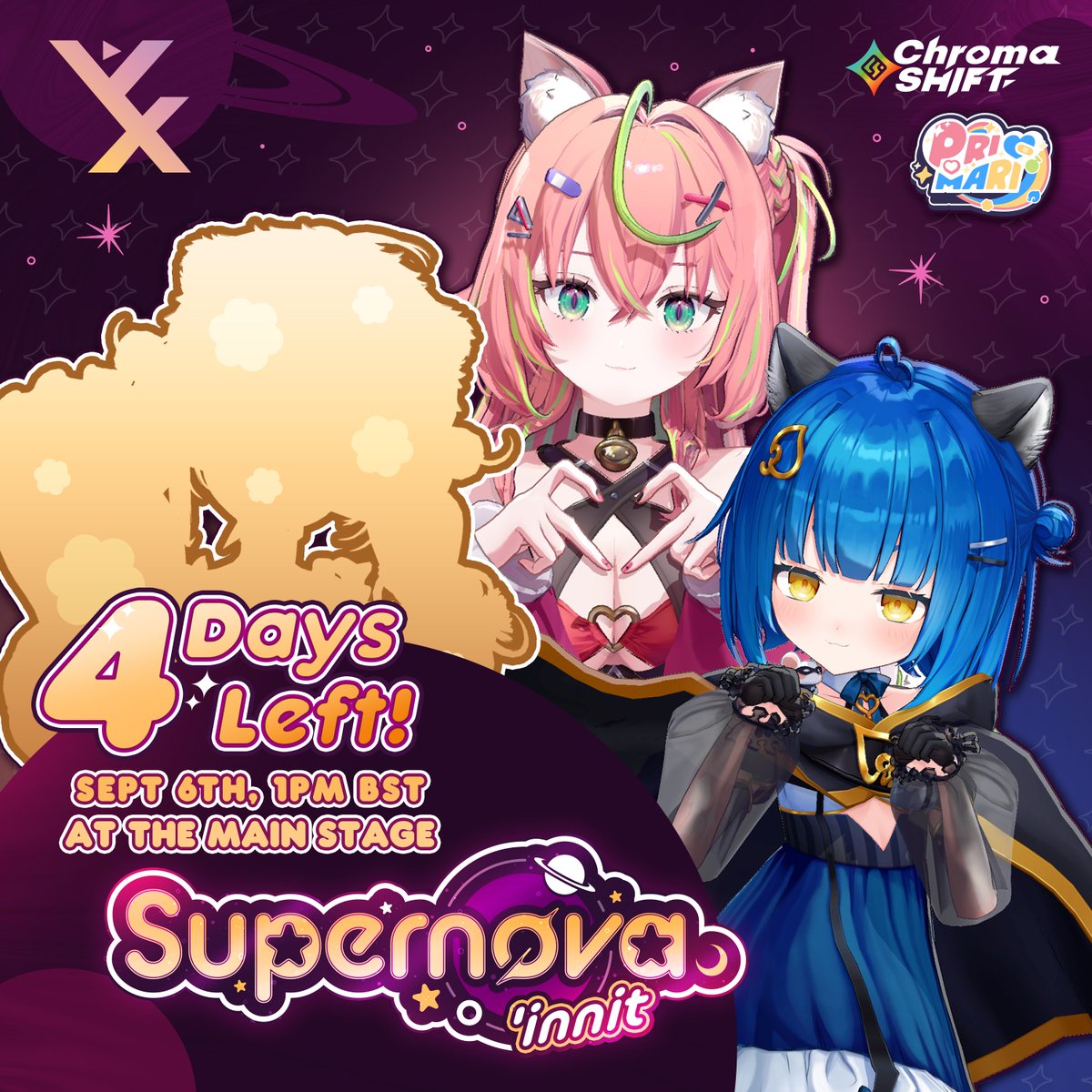 Sometimes counting is hard 😵‍💫 So we'll be starting our countdown TODAY for our <a href="/Vtuber_Expo/">VeXpo!</a> 3D concert, Supernova 'innit! See you all in 4 days!