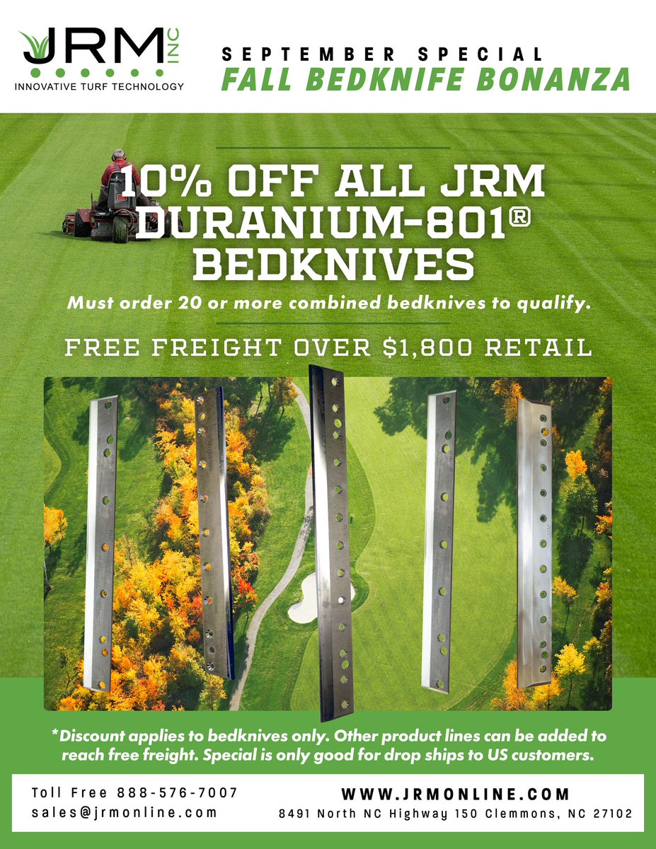 JRM Inc. - INNOVATIVE TURF TECHNOLOGY tweet media