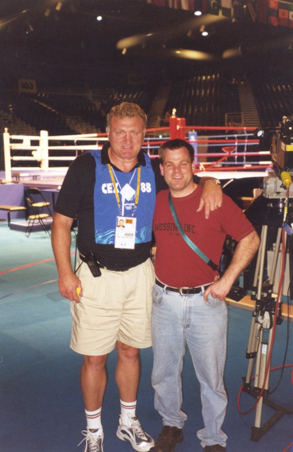 pauljupham's tweet photo. #JoeBugner #RIP. A very good heavyweight #boxer. An even greater man. Gave his time on numerous occasions to a young #boxing writer trying to learn the business. Joe was unique in many ways. This photo of us at the Sydney Olympic Games 2000. https://t.co/wDs9Eo3SSV