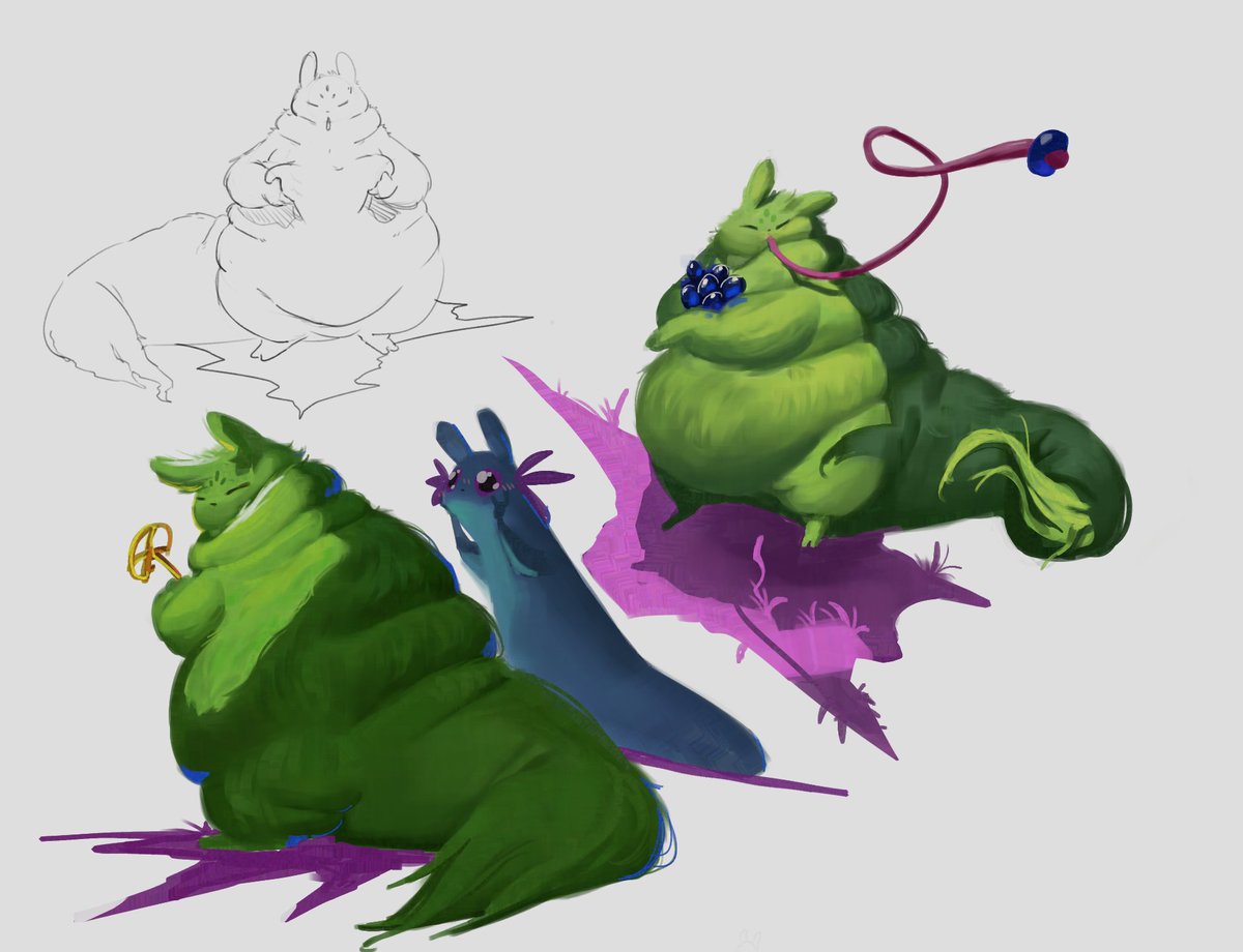 Comfy doodles today, back to my roots with some beeg saints. :&gt;