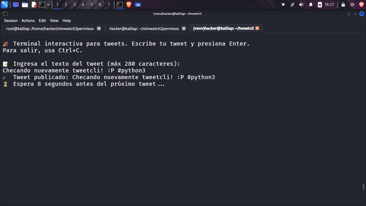 HackersOIHEC's tweet image. Funcionando tweetcli! github.com/hackermexico/t… #x #terminal #linux #socialnetwork