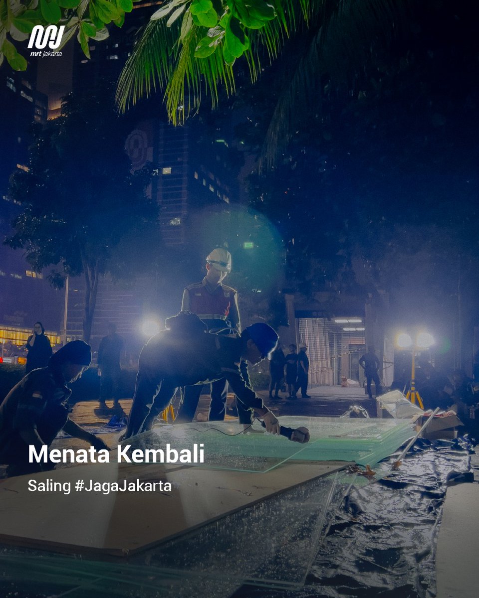 mrtjakarta's tweet image. Menata kembali. 

#MRTJakarta 
#PastiBisa #JagaJakarta