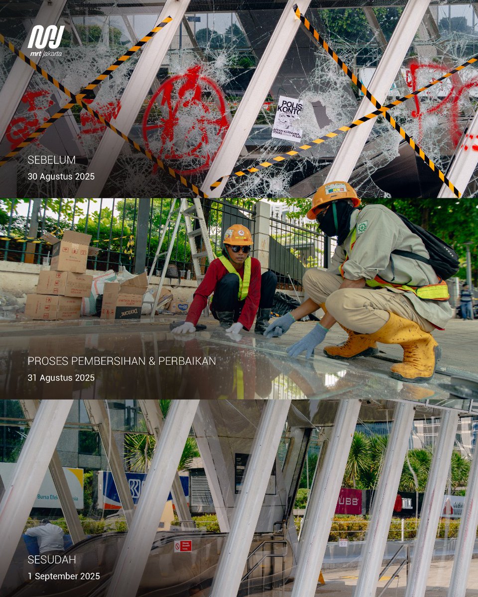 mrtjakarta's tweet image. Menata kembali.

#MRTJakarta
#PastiBisa #JagaJakarta