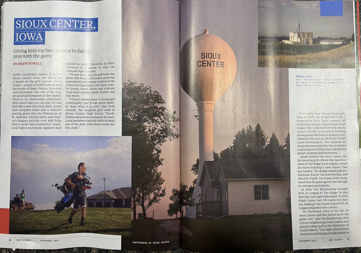 The Ridge Golf Club is featured in the latest issue of Golf Digest ⛳️