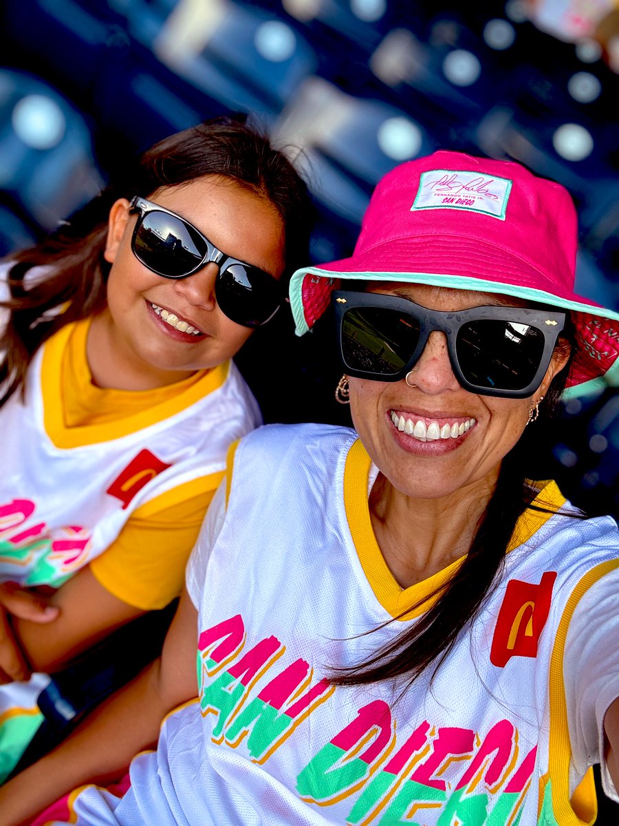 southosidemom's tweet photo. My mini me &amp; I wearing the highly anticipated Manny Machado basketball jersey!! #ForTheFaithful https://t.co/dleniqRjoh